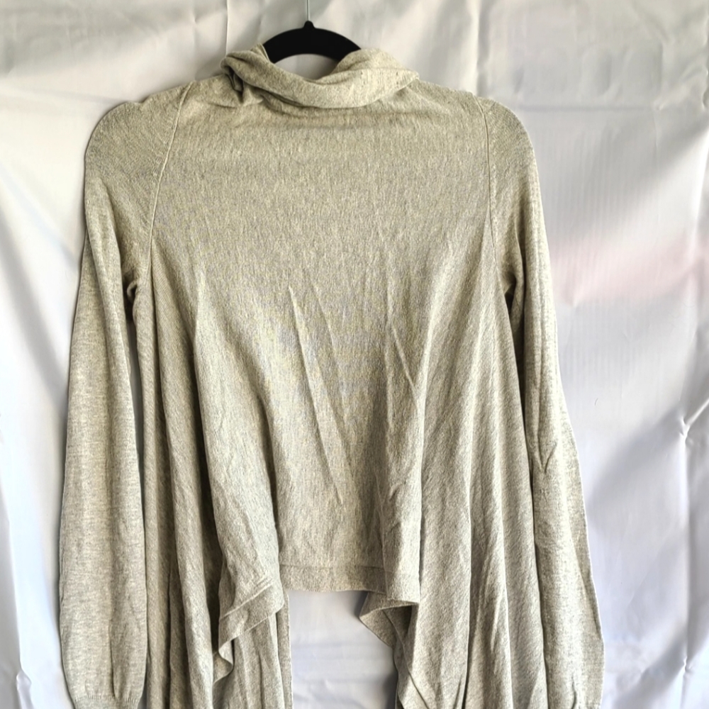 Cotton/Cashmere Blend Asymmetrical Cardigan/Wrap
